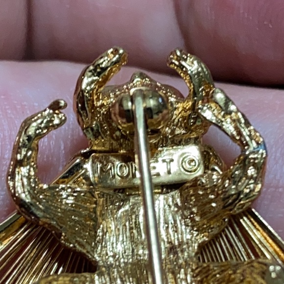 🖤VTG💕MONET Cicada design brooch - Picture 10 of 13